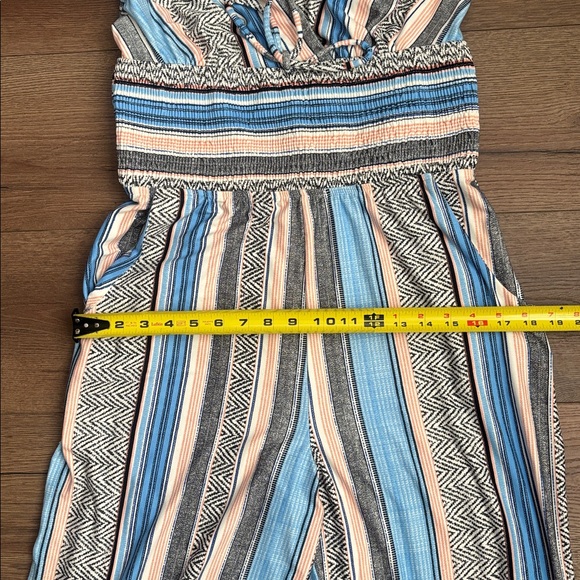 VENUS Multicolor Striped Halter Jumpsuit - Picture 8 of 8